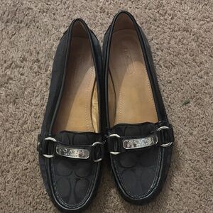 Coach Black Signature Loafers for Women